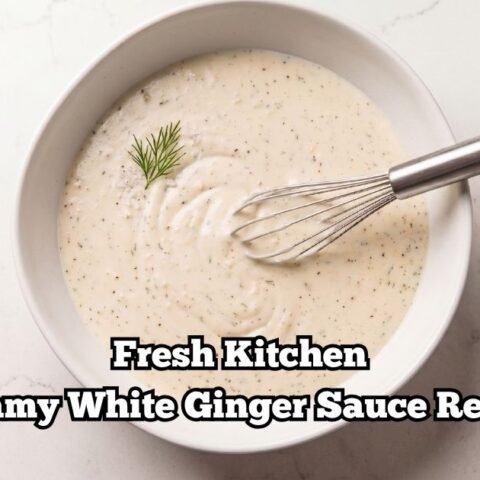 Fresh Kitchen Creamy White Ginger Sauce Recipe