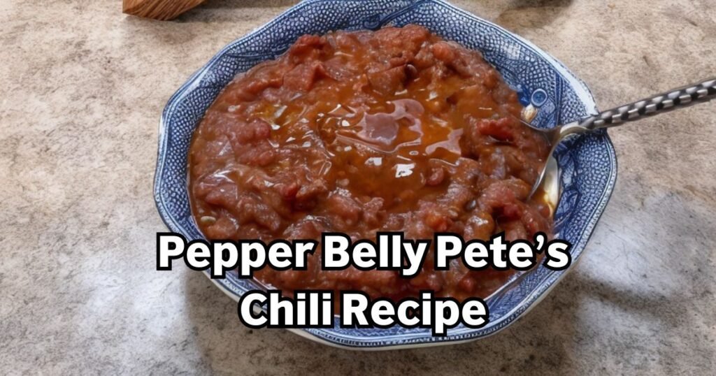 Pepper Belly Pete’s Chili Recipe