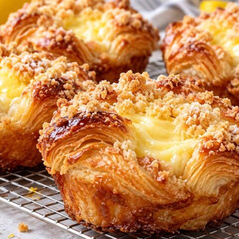 Costco Lemon Cream Caramelized Croissant